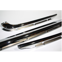 Chroom schalen, Staal verchroomd, 3-delig