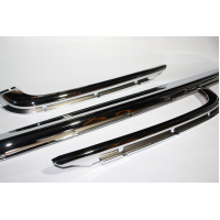 Chroom schalen, Staal verchroomd, 3-delig