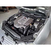 SOLD                                                                                                                                                  Mercedes SL55 AMG 2003 Silver / Red 