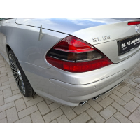 SOLD                                                                                                                                                  Mercedes SL55 AMG 2003 Silver / Red 