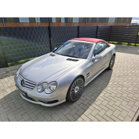 SOLD                                                                                                                                                  Mercedes SL55 AMG 2003 Silver / Red 