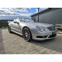 SOLD                                                                                                                                                  Mercedes SL55 AMG 2003 Silver / Red 