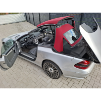 SOLD                                                                                                                                                  Mercedes SL55 AMG 2003 Silver / Red 