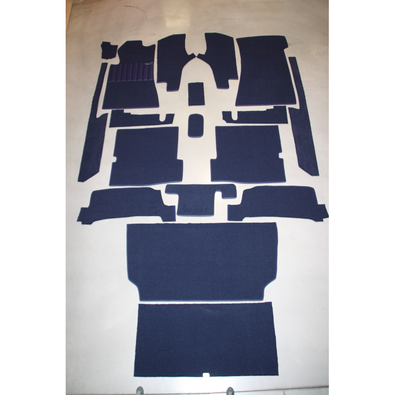 Tapijt set 18-delig '' BLAUW ''