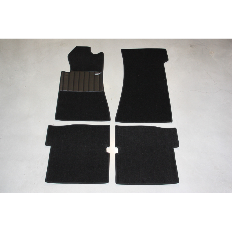 Tapijt set 4-delig '' ZWART ''