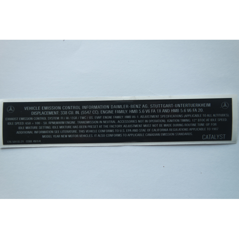 Sticker emission control