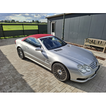 Price on request                                                                                                                                                  Mercedes SL55 AMG 2003 Silver / Red 