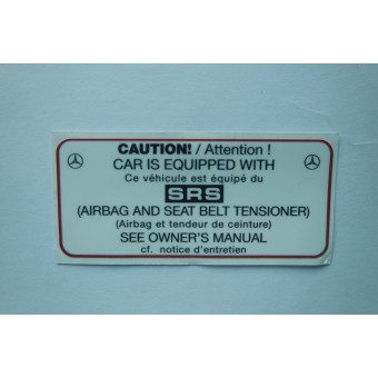 Sticker SRS airbag