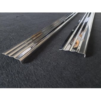 Door sills set stainless steel